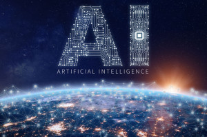Artificial Intelligence technology concept, AI circuit board, mi